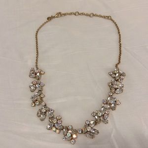 J.crew Floral crystal necklace
